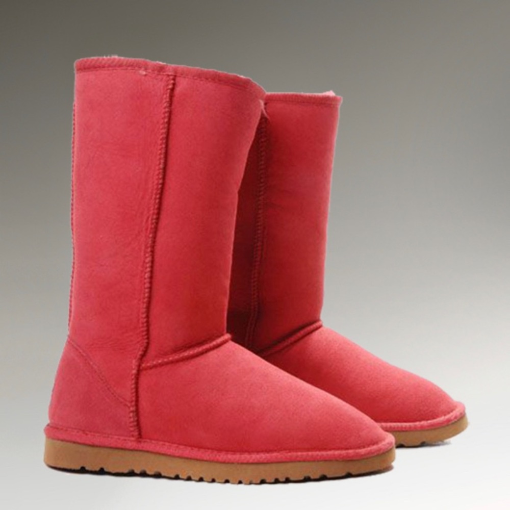 UGG tall boots sheepskin classic red
